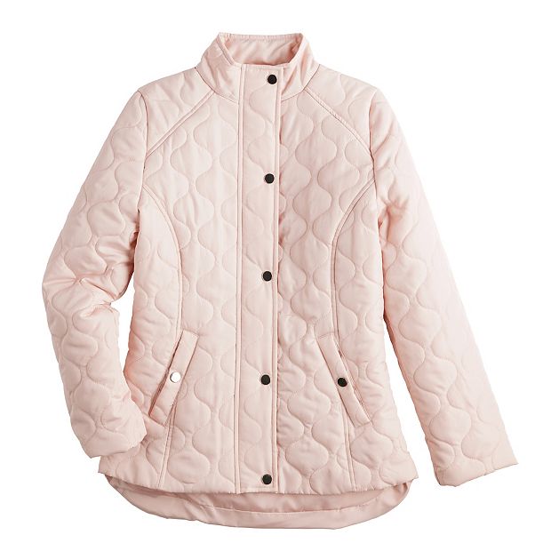 Girls quilted hot sale barn jacket