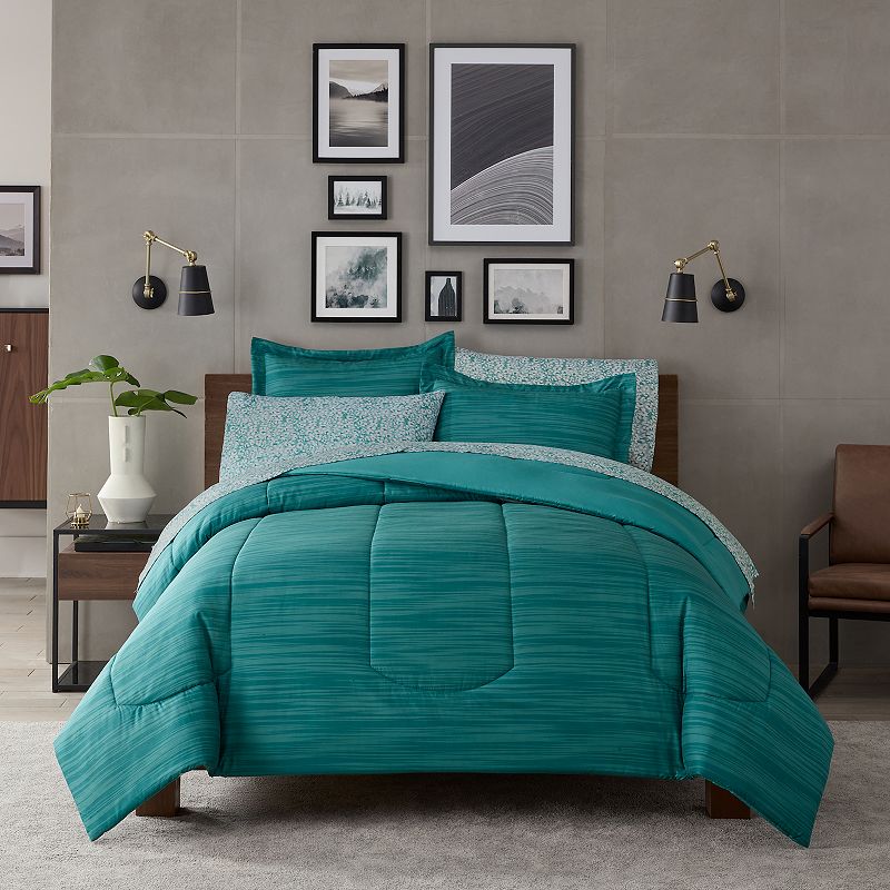 Nine West Dani Teal Comforter Set, Blue, Queen