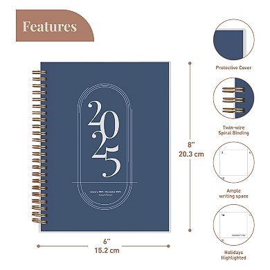 Rileys 2025 Weekly Planner - Annual Weekly & Monthly Agenda Planner, Jan - Dec 2025