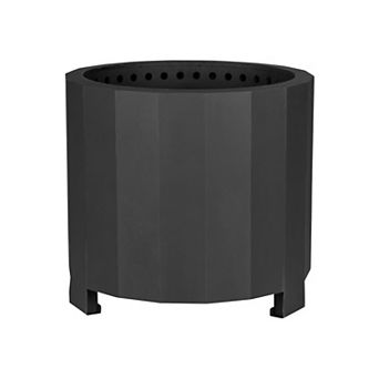 Merrick Lane Portable Smokeless Wood Burning Firepit with Cover