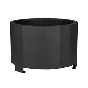 Merrick Lane Portable Smokeless Wood Burning Firepit with Cover