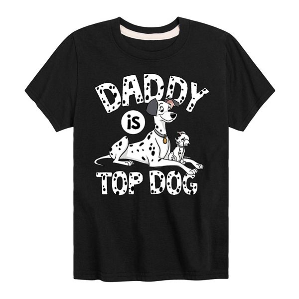 Disney's 101 Dalmatians Boys 820 Daddy Is Top Dog Graphic Tee
