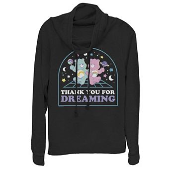 Juniors' Care Bears Thank You For Dreaming Cowlneck Graphic Lightweight Long Sleeve