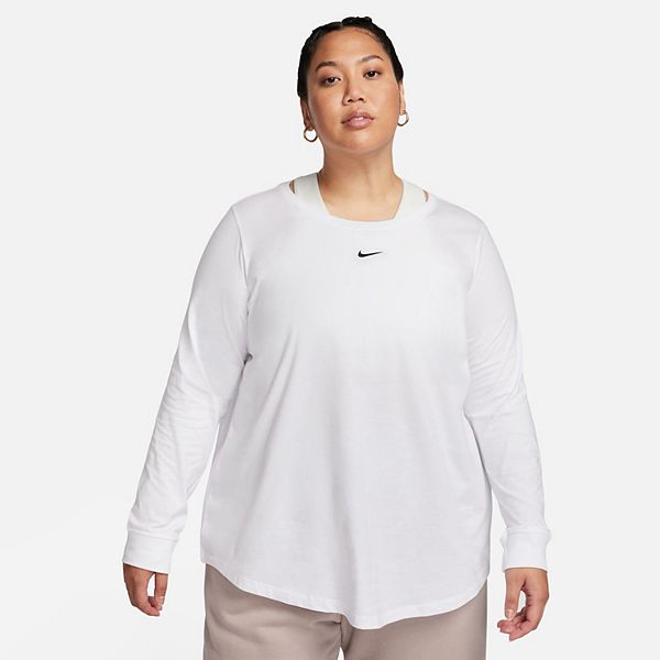 Plus Size Nike Premium Essentials Relaxed-Fit Long Sleeve Tee