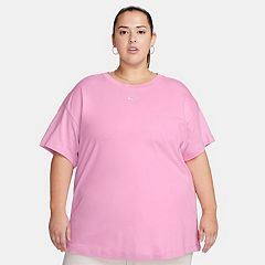 Nike Sportswear Women's Essential Plus Size Polyester Blend Tunic Tee Shirt