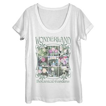 Disney's Alice In Wonderland Juniors' Visit Wonderland Botanical Gardens Graphic Tee