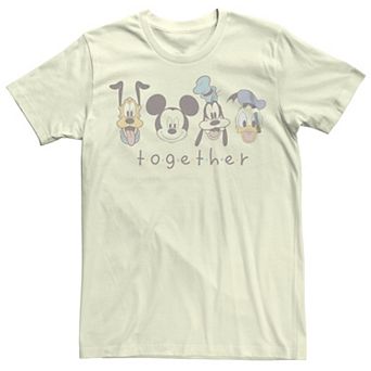 Disney's Mickey Mouse & Friends Juniors' Pluto Goofy Donald Together Graphic Tee