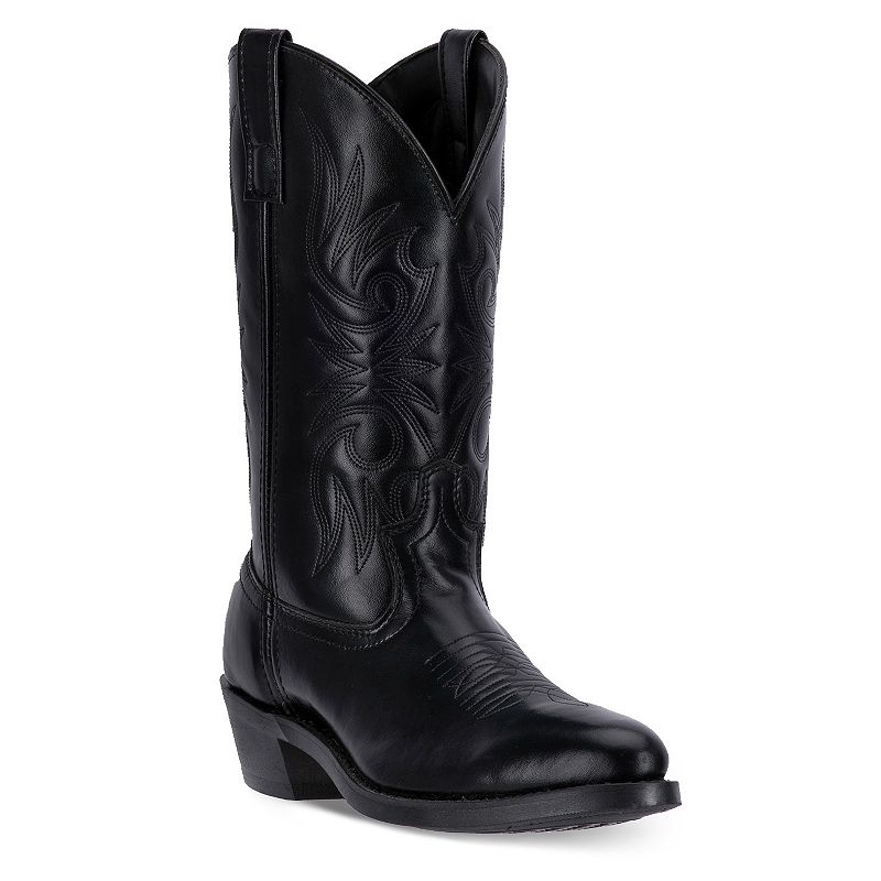Laredo Paris Mens Trucker Cowboy Boots, Size: 10 Wide, Black