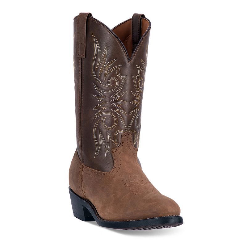 Laredo Paris Mens Trucker Cowboy Boots, Size: 10 Wide, Brown