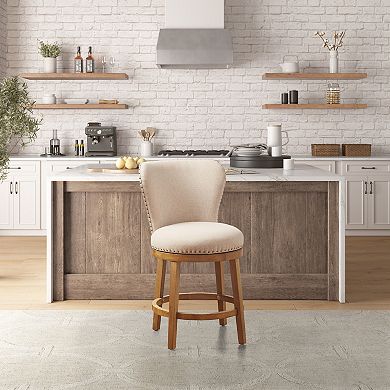 Madison Park Monica 360° Swivel Counter Stool