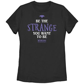Juniors' Wednesday Be The Strange You Want To Be Graphic Tee