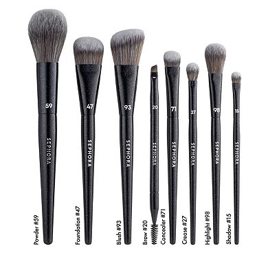 PRO 8-Piece Face & Eye Brush Set