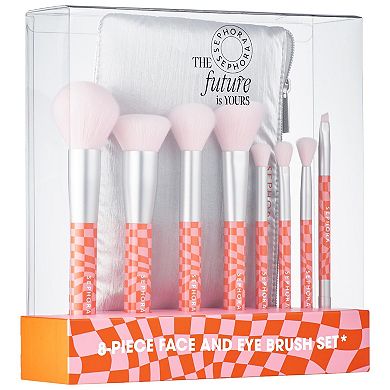 8-Piece Face and Eye Brush Set