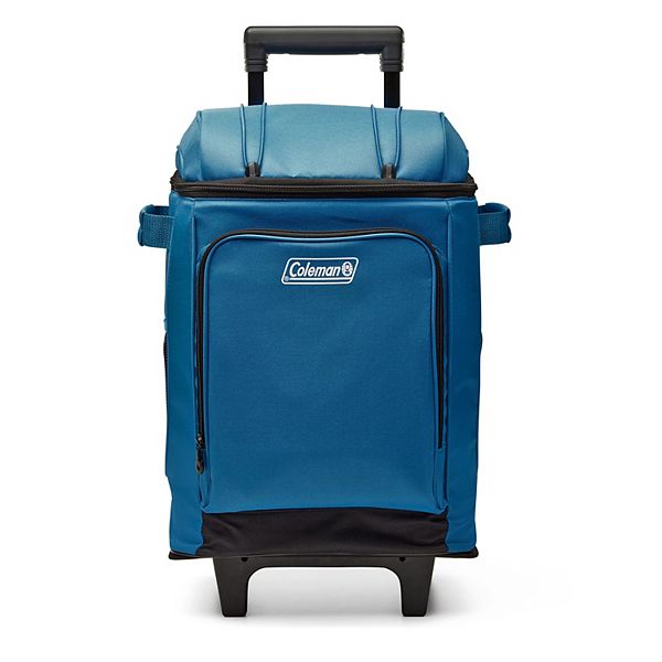Coleman CHILLER 42-Can Insulated Soft Cooler Bag with Wheels, Ocean