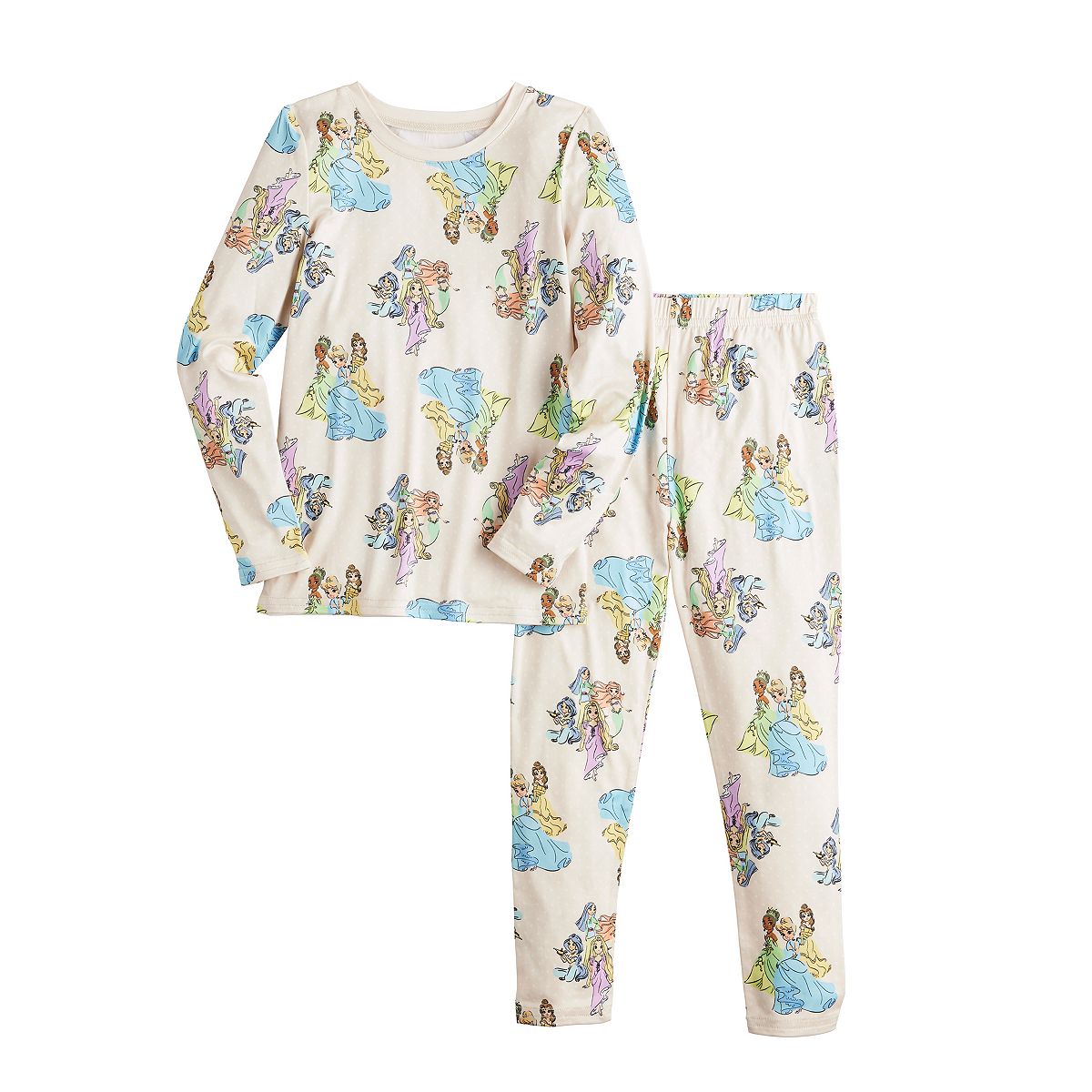 Cuddl Duds Disney Princess 2-Piece Set Thermal Underwear Toddler