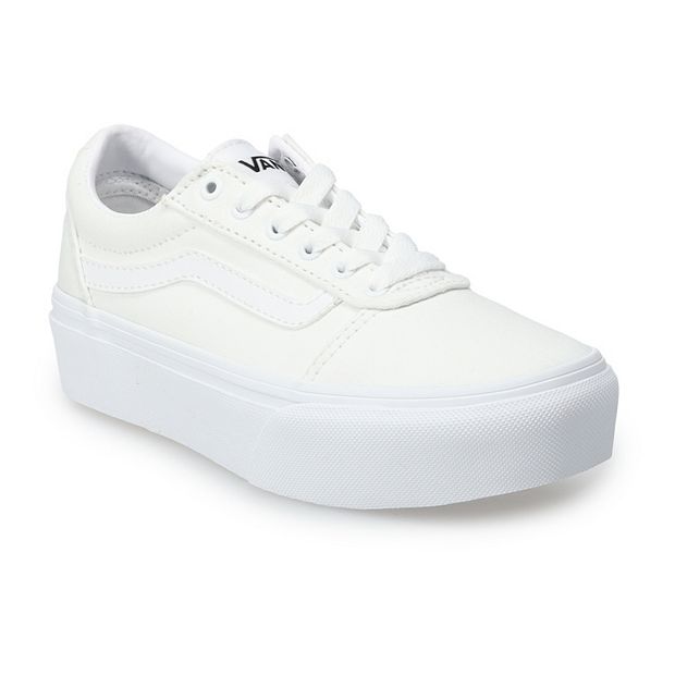 White high clearance top vans kohls