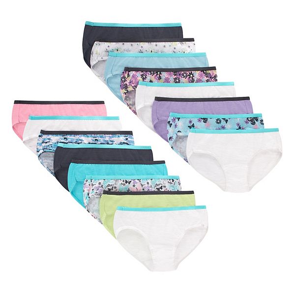 Girls 6-14 Hanes® 14-pack + 2 Bonus Pairs Cotton Hipsters