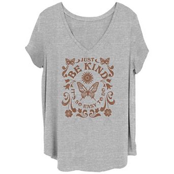 Juniors' Plus Just Be Kind It's So Easy To Do Graphic Tee