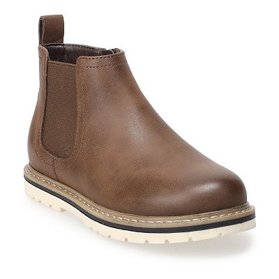 boys brown dress boots MK700 - Heirloom Classic Boots Brown [Children Leather Boots]