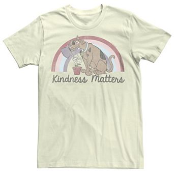 Juniors' Scooby-Doo Kindness Matters Rainbow Flower Graphic Tee
