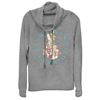 Disney's Peter Pan Juniors' Be Kind To Nature Mushrooms Stars Cowlneck Graphic Lightweight Long Sleeve