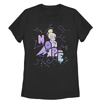 Disney's Peter Pan Tinkerbell Juniors' Nope Constellations Graphic Tee