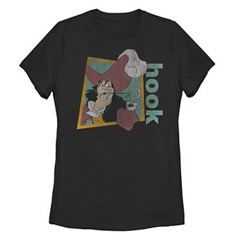 Disney's Peter Pan Captain Hook Juniors' Retro Smirking Graphic Tee