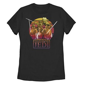Juniors' Star Wars Tales Of The Jedi Sunset Graphic Tee