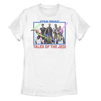 Juniors' Star Wars Tales Of The Jedi Group Graphic Tee