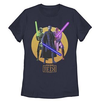 Juniors' Star Wars Tales Of The Jedi Count Dooku Trio Graphic Tee