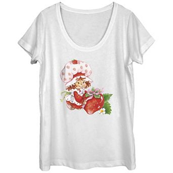 Juniors' Strawberry Shortcake Garden Flower Graphic Tee