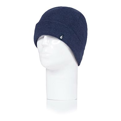 Men's Heat Holders Heatweaver Lined Flat Knit Roll Up Hat