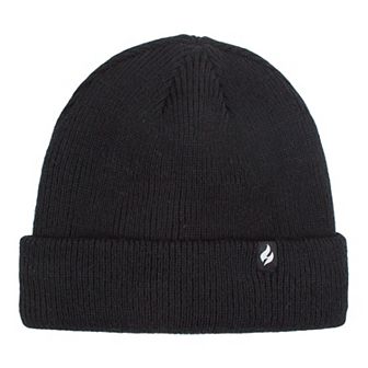 Men's Heat Holders Heatweaver Lined Flat Knit Roll Up Hat