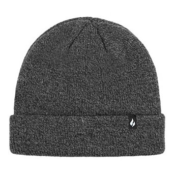 Men's Heat Holders Heatweaver Lined Flat Knit Roll Up Hat