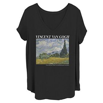 Juniors' Plus Size Vincent Van Gogh Beauty Everywhere Graphic Tee