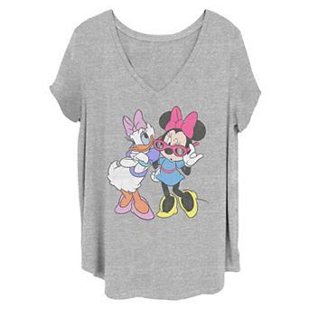 Disney's Daisy Duck & Minnie Mouse Juniors' Plus Size Fashion Graphic Tee