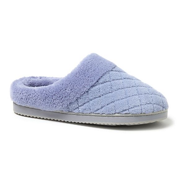 Dearfoams Libby Women's Quilted Terry Clog Slippers - Eventide (SMALL)