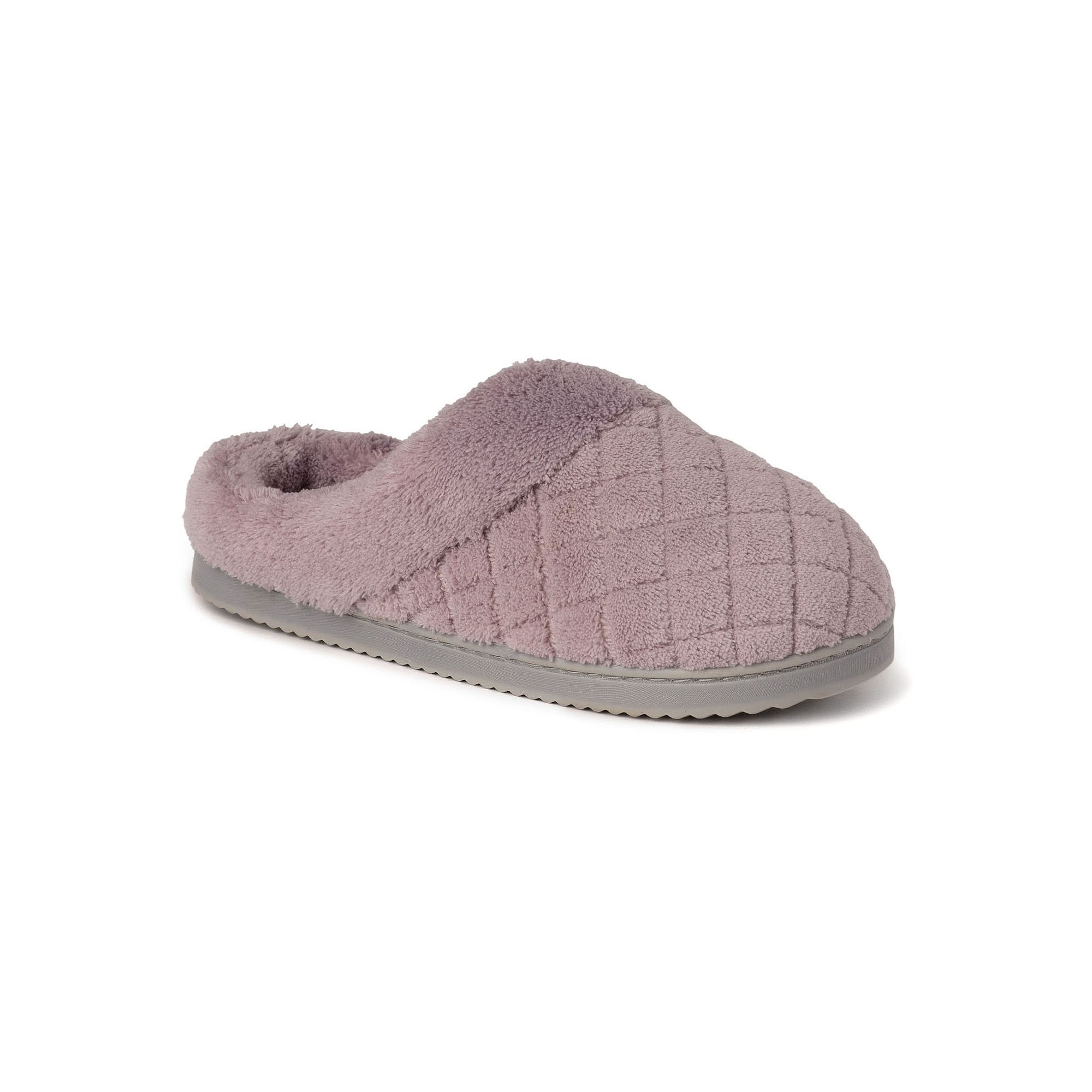 Dearfoams Libby Womens Quilted Terry Clog Slippers, Size: Small, Frosted P