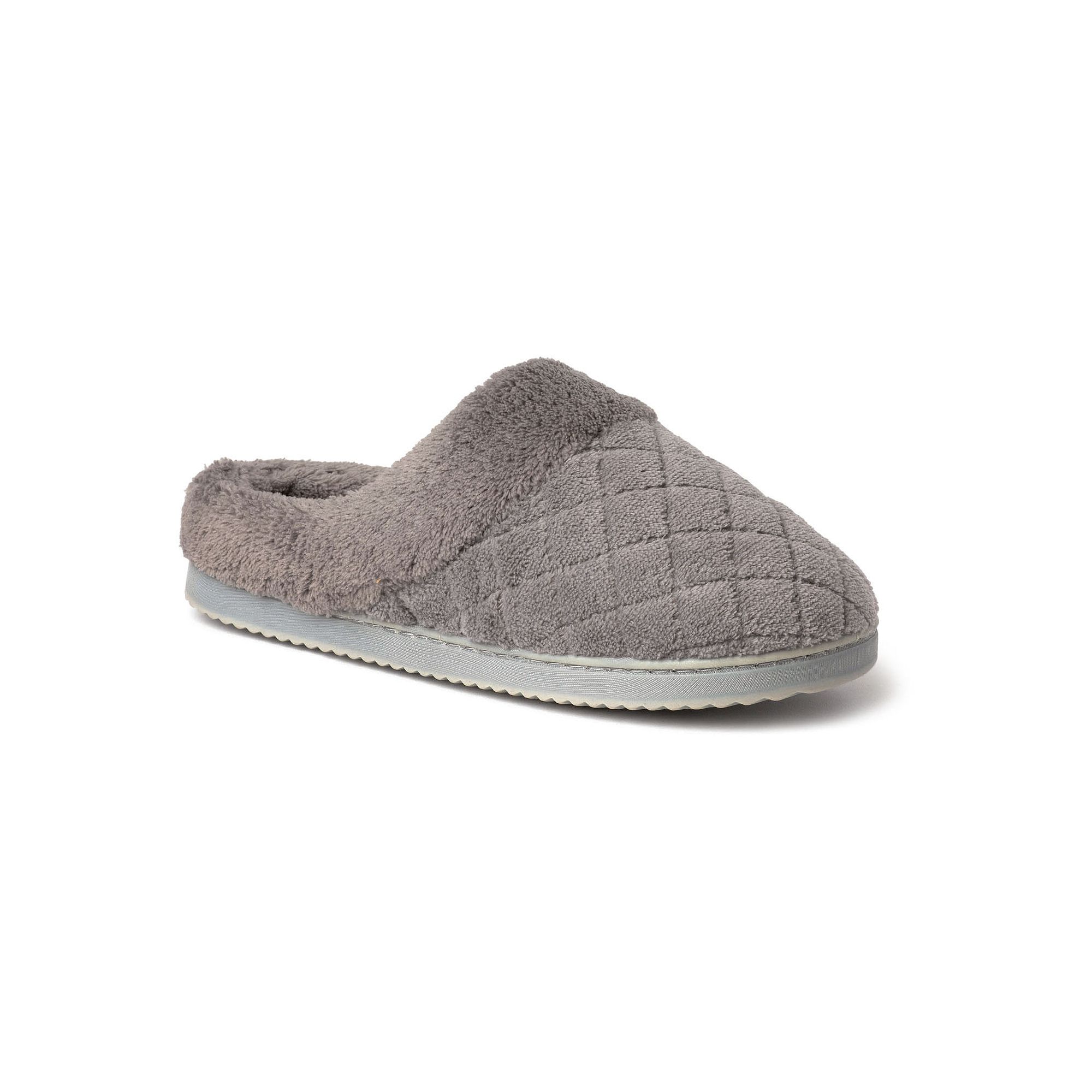 Dearfoams Libby Womens Quilted Terry Clog Slippers, Size: Small, Medium Gr