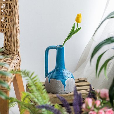 A&B Home Ceramic Flower Vessel Table Decor