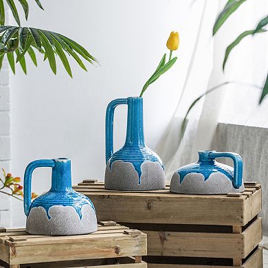 A&B Home Ceramic Flower Vessel Table Decor