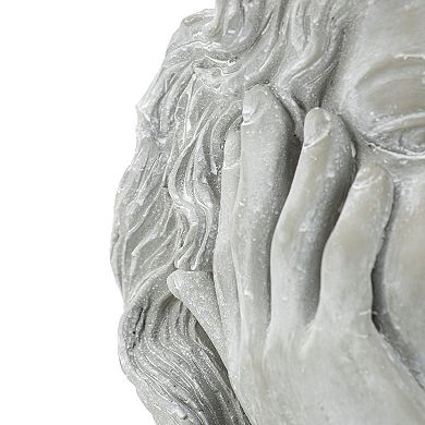 A&B Home Girl Statue Planter Table Decor