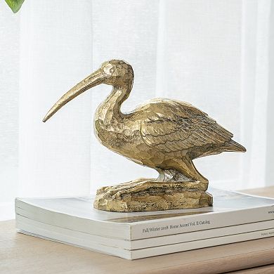 A&B Home Kneeling Crane Figurine