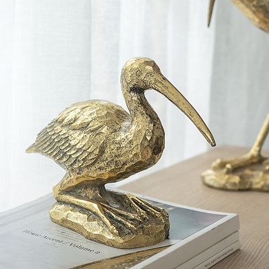 A&B Home Kneeling Crane Figurine