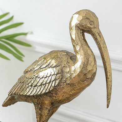 A&B Home Standing Crane Figurine
