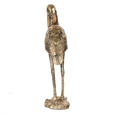 A&B Home Standing Crane Figurine