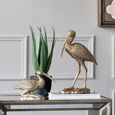 A&B Home Standing Crane Figurine