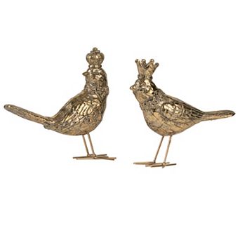 A&B Home Bird Statue Table Decor 2 pc Set