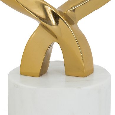 A&B Home Aluminum Horn Sculpture Floor Decor