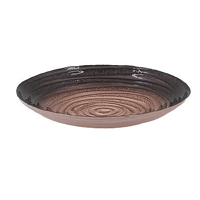 A&B Home Swirl Glass Charger Plate Table Decor